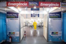 Hospital de Campanha de Ribeirão Pires, no ABC Paulista