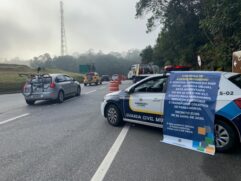 O controle de acesso provisório na Rodovia Caminho do Mar, entre os kms 33 e 41 está sendo realizado pela Prefeitura de São Bernardo