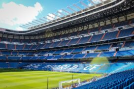 No site do Real Madrid &eacute; poss&iacute;vel fazer um tour virtual no est&aacute;dio Santiago Bernab&eacute;u