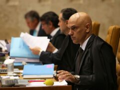 O ministro Alexandre de Moraes é o relator no STF do inquérito que apura atos antidemocráticos por parte de apoiadores do presidente