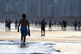 Cidade de Santos, no litoral sul paulista