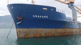 Navio de bandeira do Panamá está no Canal de São Sebastião
