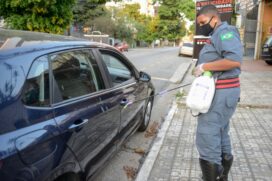 A solu&ccedil;&atilde;o &eacute; &agrave; base de Terpenoil e n&atilde;o agride o meio-ambiente