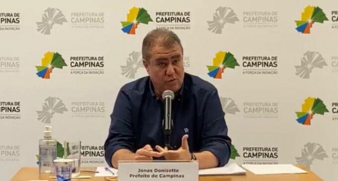 A informação foi confirmada pelo prefeito Jonas Donizette, através de uma transmissão ao vivo em uma rede social