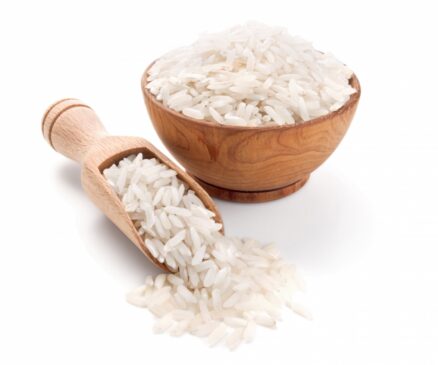 Arroz fundo branco