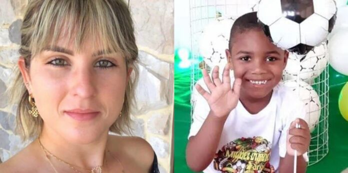 A primeira-dama Sari Corte Real era a responsável por Miguel, de 5 anos, quando ele caiu do 9º andar de um prédio no Recife