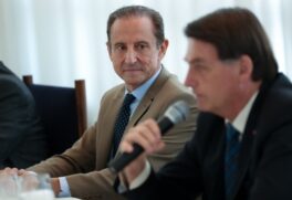 Paulo Skaf, presidente da Fiesp e o presidente da República, Jair Bolsonaro