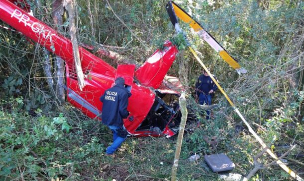 GCM de Ibiúna encontrou 300 kg de pasta base de cocaína em helicóptero que caiu em região de mata; aeronave caiu na segunda-feira