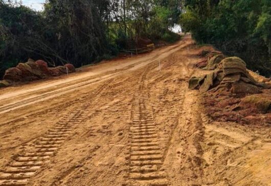 A Prefeitura de Tietê concluiu na última semana as obras da travessia do bairro da Praia; local desmoronou após chuvas