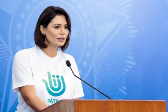 A primeira-dama Michelle Bolsonaro
