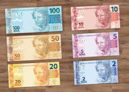Cédulas de real desde o início de circulação da moeda