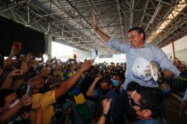 O presidente Jair Bolsonaro (sem partido) participou da inauguração da Usina Termoelétrica (UTE) Porto de Sergipe