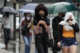 A temperatura máxima para quinta-feira (20) é de 18ºC, na sexta-feira (21) a máxima é de 14ºC e o sábado terá a máxima de 15ºC