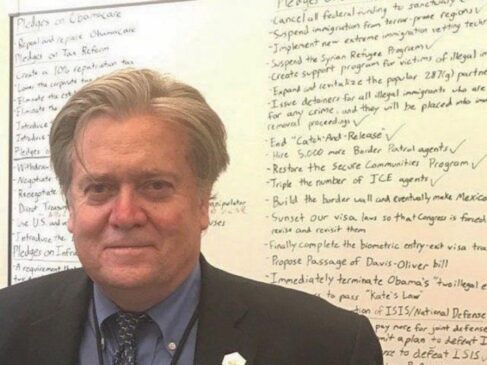 Steve Bannon, guru do ex-presidente dos EUA, Donald Trump.