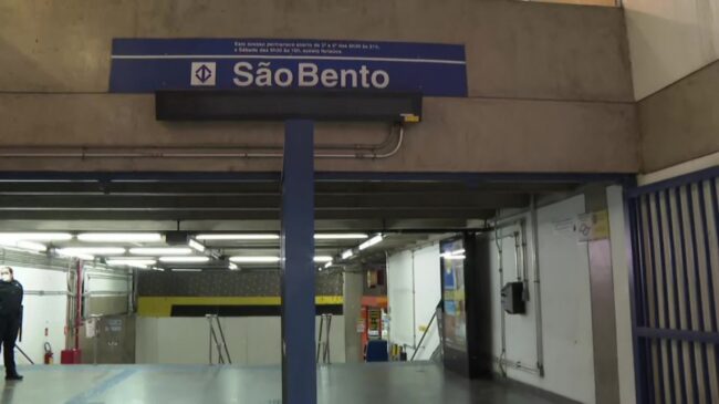 Entre as saídas liberadas está a ENTITY_quot_ENTITYLadeira Porto GeralENTITY_quot_ENTITY da estação São Bento, da Linha 1-Azul