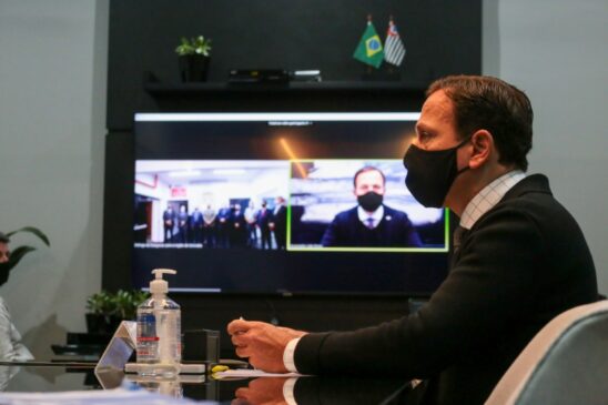 João Doria (PSDB) participou da inauguração virtual