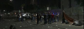 A operação durou poucos minutos e os usuários voltaram a se concentrar na esquina da alameda Dino Bueno com a rua Helvétia