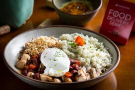Picadinho de carne com cogumelos é uma das opções do cardápio