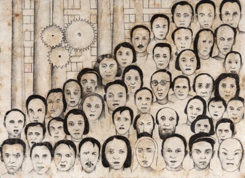 O esboço do quadro ENTITY_quot_ENTITYOperáriosENTITY_quot_ENTITY, de Tarsila do Amaral foi arrematado por R$ 1,2 milhão