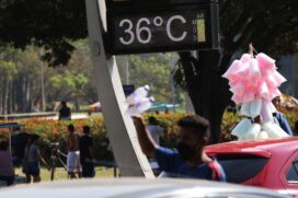Term&ocirc;metros marcaram temperaturas maiores que 30&ordm;C no domingo (13)