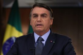 Presidente Jair Bolsonaro durante gravação de discurso para a 75ª Assembleia Geral da ONU