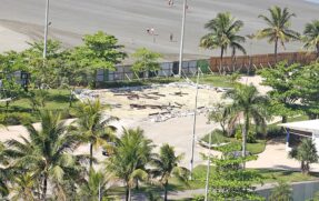 Com tudo no chão, Prefeitura de Santos poderá ter que arcar sozinha com os custos de um novo parque no Emissário Submarino