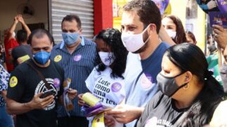Candidato esteve no Largo Treze de Maio, em Santo Amaro