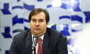 Rodrigo Maia (DEM-RJ) &eacute; o presidente da C&acirc;mara dos Deputados