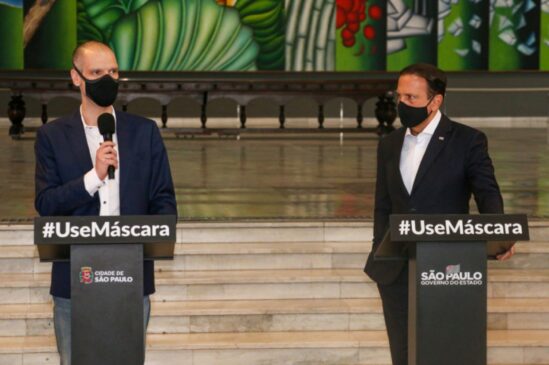 Prefeito Bruno Covas (PSDB) e o governador João Doria (PSDB)