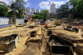 Obras de construção da Escola Municipal de Artes