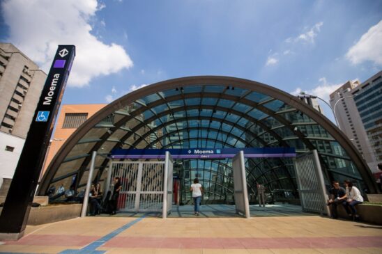 Estação Moema do Metrô, na zona sul da Capital
