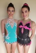 As irmãs de Porto Feliz Luiza Quagliatto (dir.) e Laura Quagliatto foram destaques em evento nacional de ginástica Rítmica