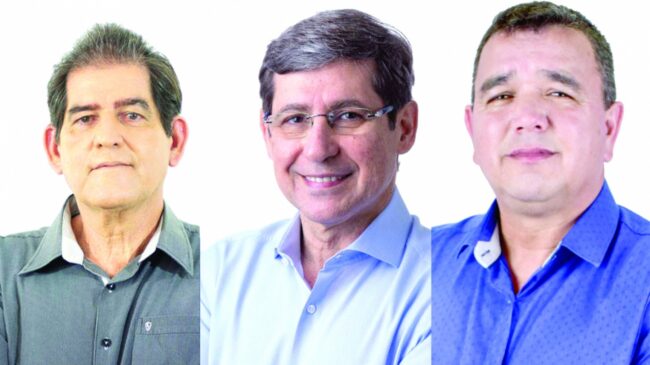 Miguel Arcanjo (Rede), Dr. Cássio Prado (PTB), em busca da reeleição, e Claudio dos Santos (DEM), conhecido como Marola