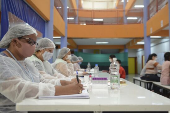 As coletas de exames foram realizadas pelas Equipes de Saúde