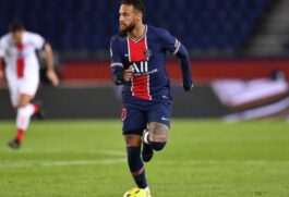 Neymar durante jogo do PSG