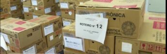 Polícia Militar fez a escolta dos equipamentos até as seções eleitorais