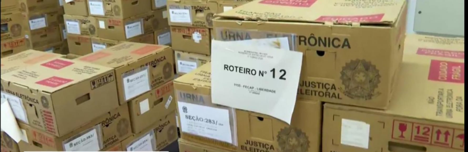 Polícia Militar fez a escolta dos equipamentos até as seções eleitorais
