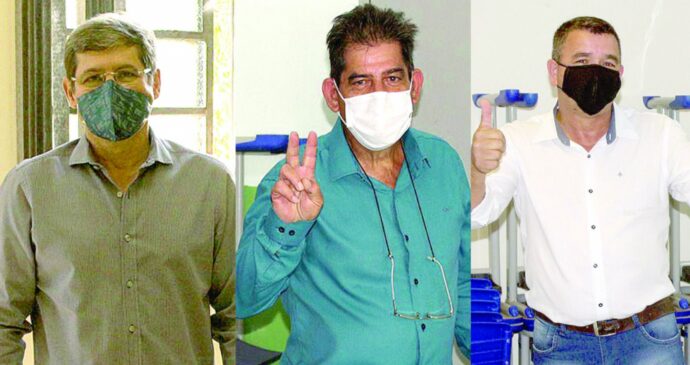 Dr. Cássio Prado, Miguel Arcanjo e Cláudio dos Santos (Marola)