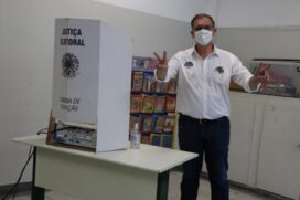 O vereador e candidato a prefeito de Santos, Antonio Carlos Banha Joaquim, do MDB