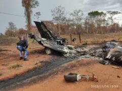 Avião de pequeno porte caiu em Vila Bela da Santíssima Trindade