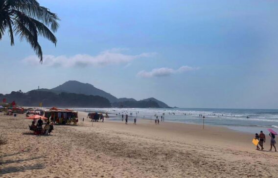 Praia Grande, em Ubatuba, no litoral norte paulista