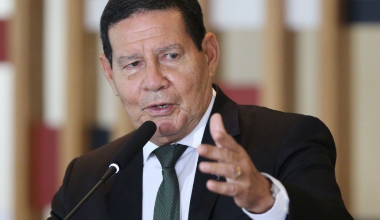 O vice-presidente Hamilton Mourão