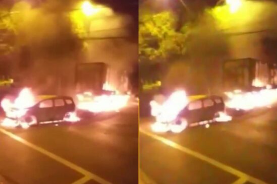 De acordo com a PM, os criminosos atearam fogo nos veículos próximos ao Batalhão e efetuaram diversos disparos contra os policiais militares