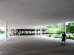 A Associação dos Moradores do Jardim Lusitânia alega que um laudo técnico de 2018 aponta risco de colapso da estrutura por conta de reformas inadequadas, falhas e infiltrações