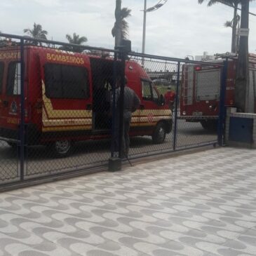 Corpo de Bombeiros foi chamado para fazer a retirada do homem