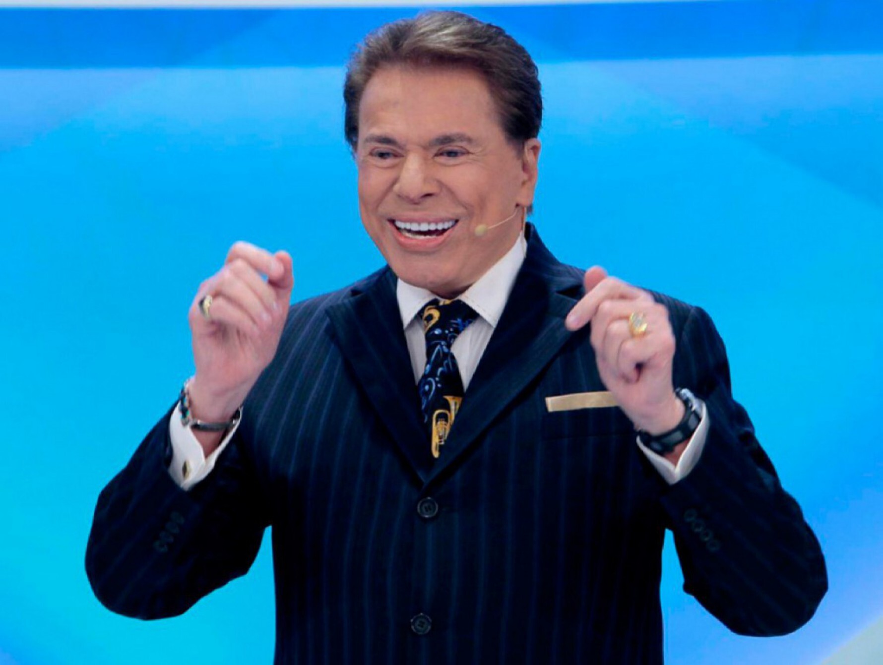 O apresentador Silvio Santos