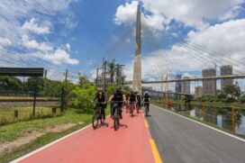 Área da ciclofaixa é de responsabilidade da CPTM e está sob gestão da empresa Farah Services