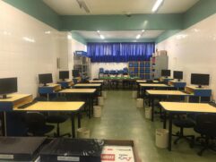 Laboratório de Robótica da EMEF Ângelo Raphael Pellegrino, com os computadores doados