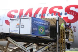 Lote chegou no Aeroporto Internacional de Guarulhos
