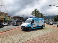 A van ficará estacionada em frente às agências da Sabesp